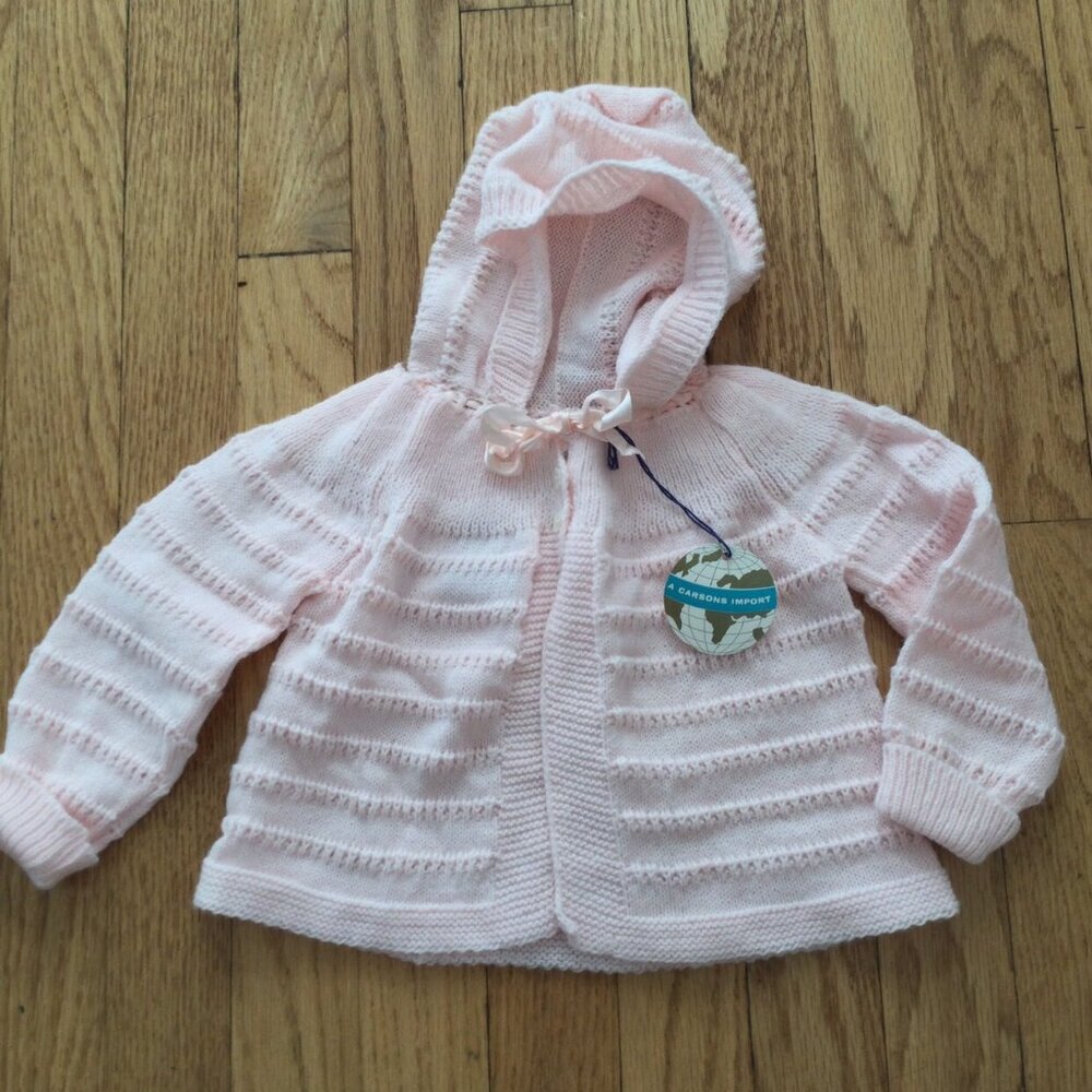 Vintage NWT Knit Hooded Sweater Carson Pirie Scott